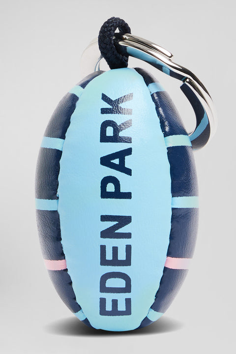 Sky blue rugby ball key ring with Eden Park screen-print - Image 2