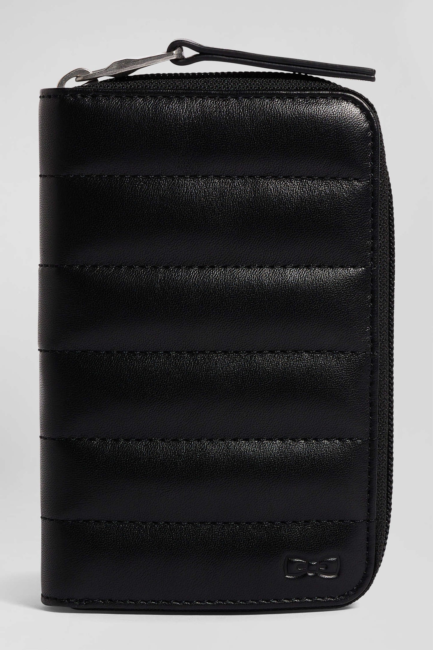 Black leather French-style wallet