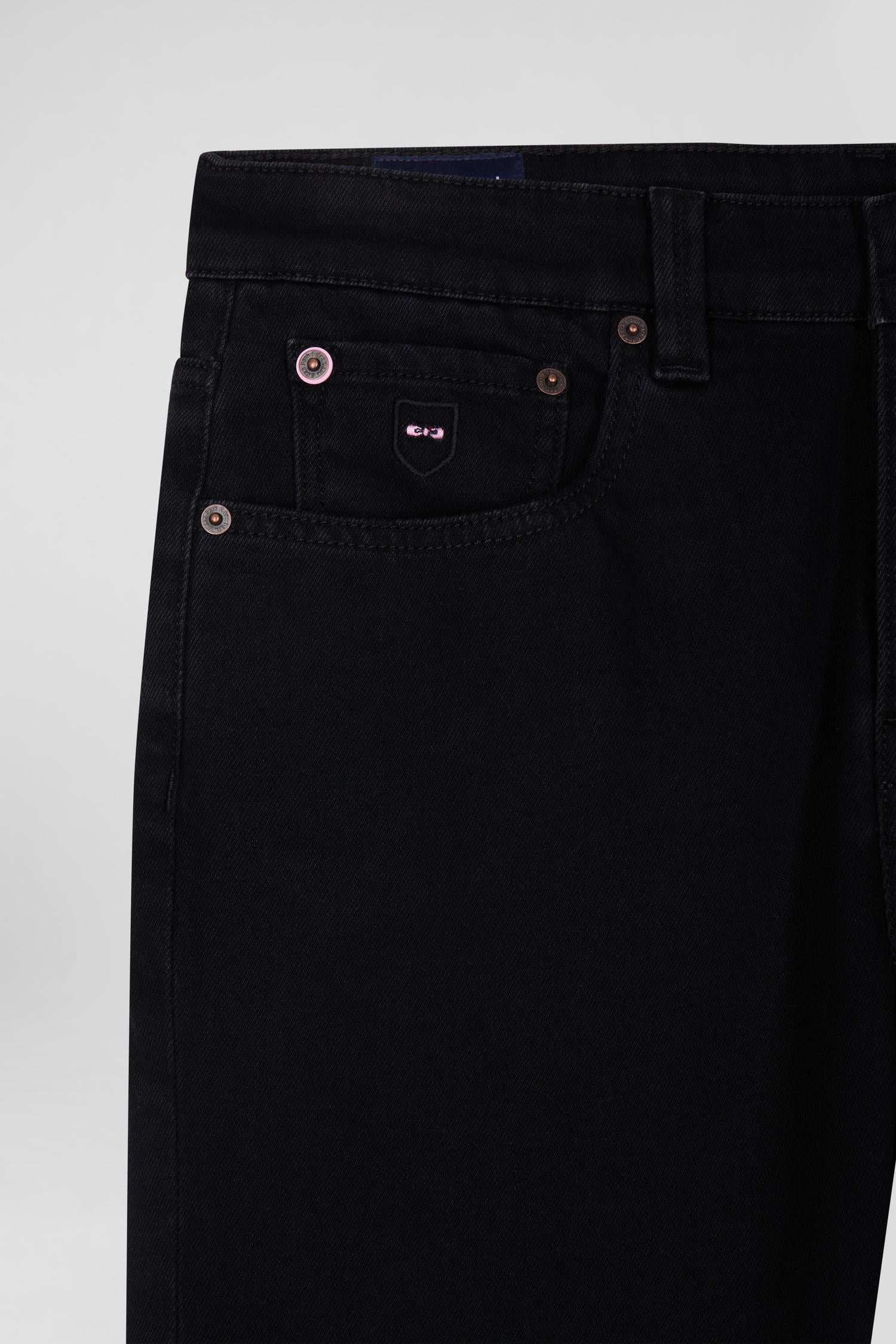 Slim black mixed stretch denim jeans