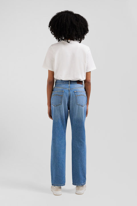 Regular blue cotton 5-pocket jeans - Image 3