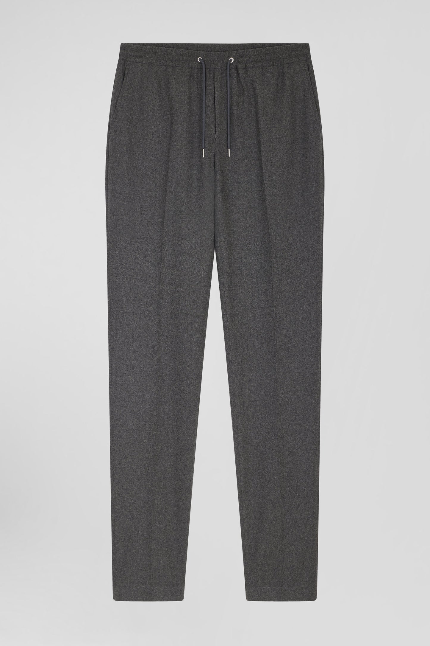 Modern grey elastic waist trousers