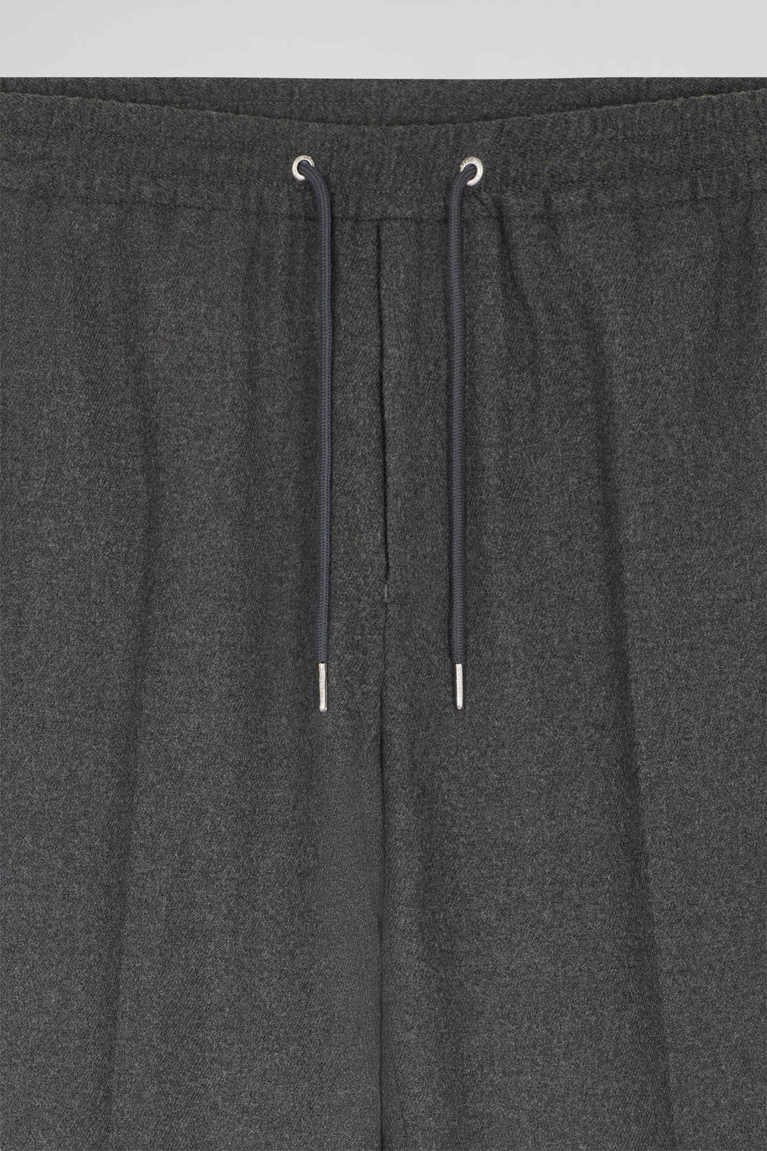 Modern grey elastic waist trousers