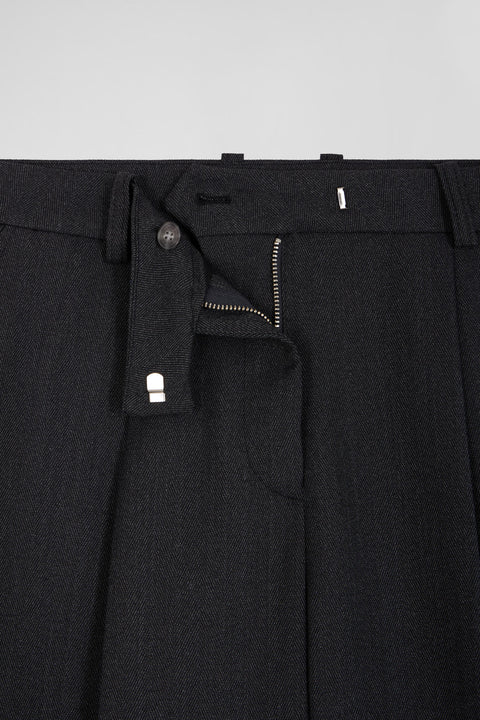 Relax anthracite grey checked trousers - Image 3