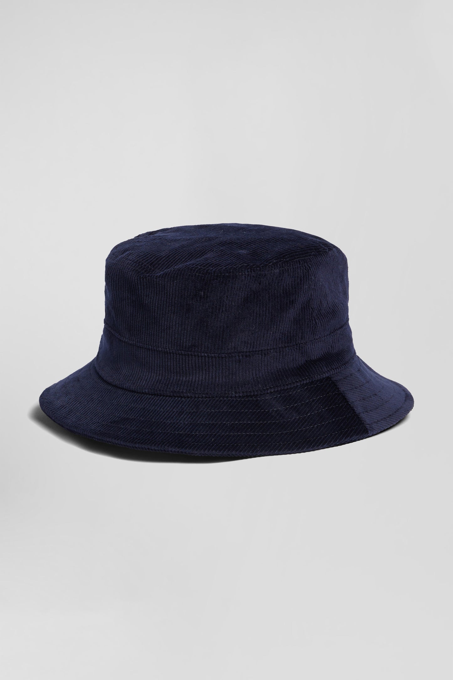 Navy blue stretch cotton bucket hat