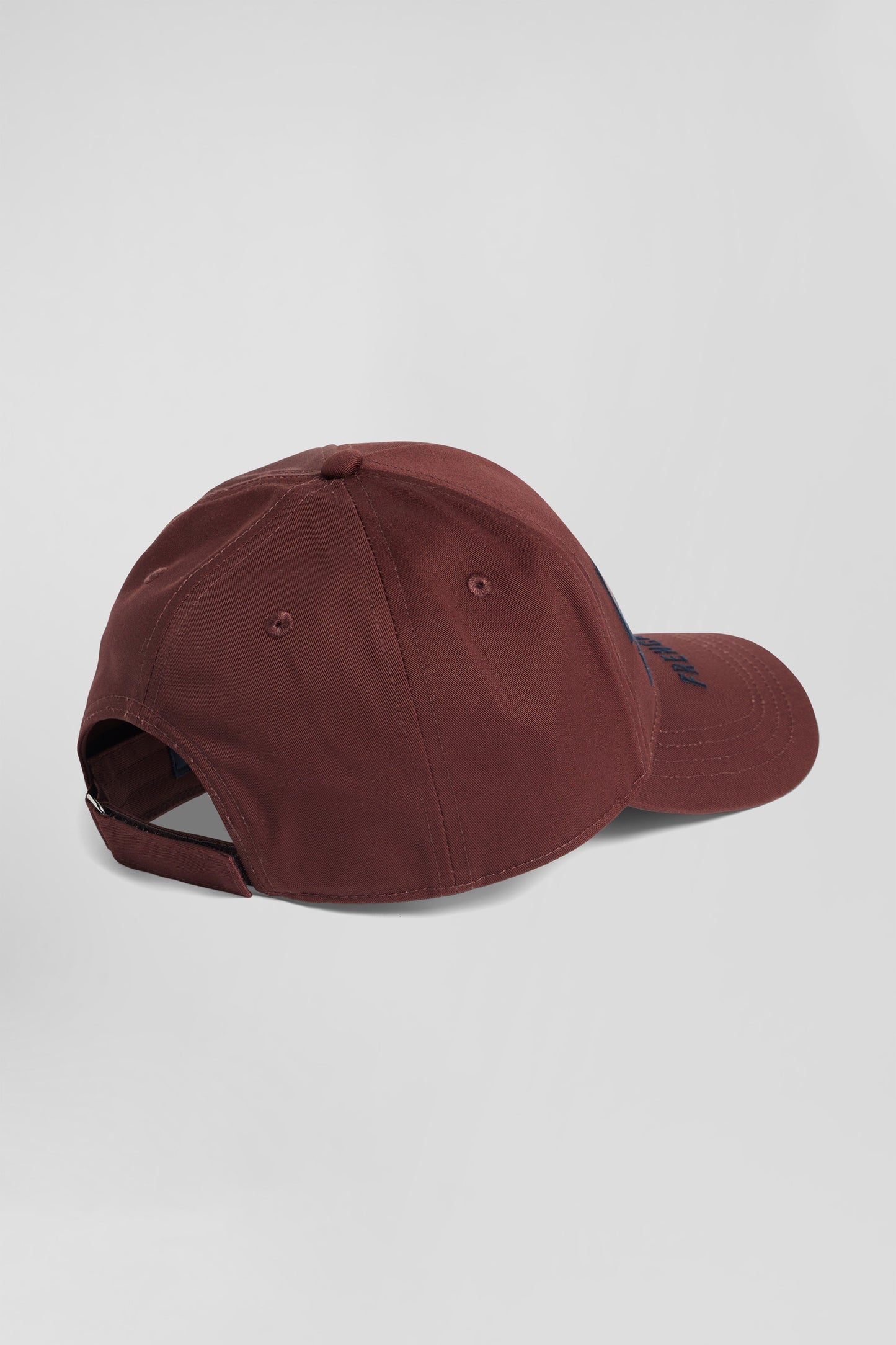 Burgundy cotton cap with bow tie