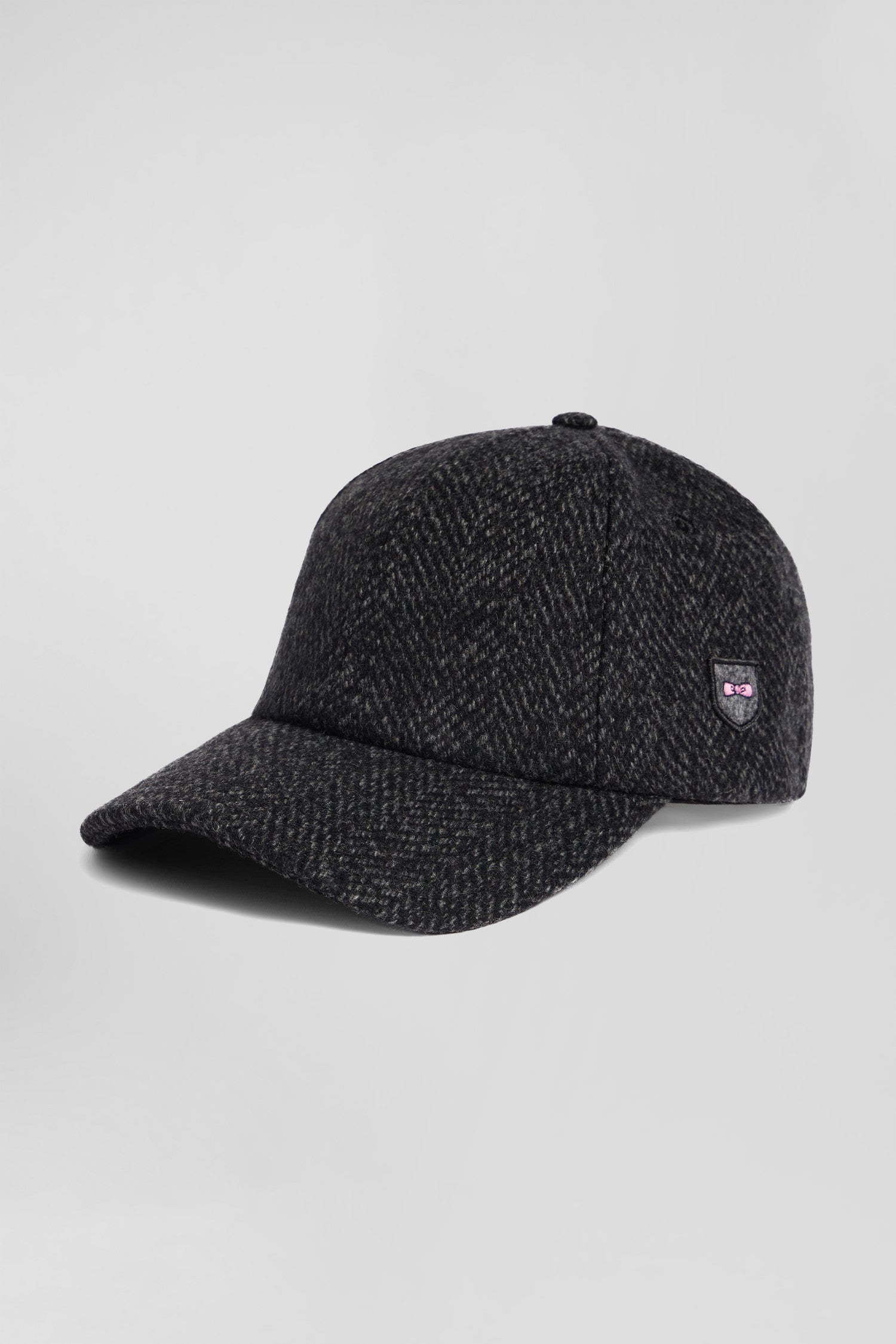 Anthracite grey wool blend cap