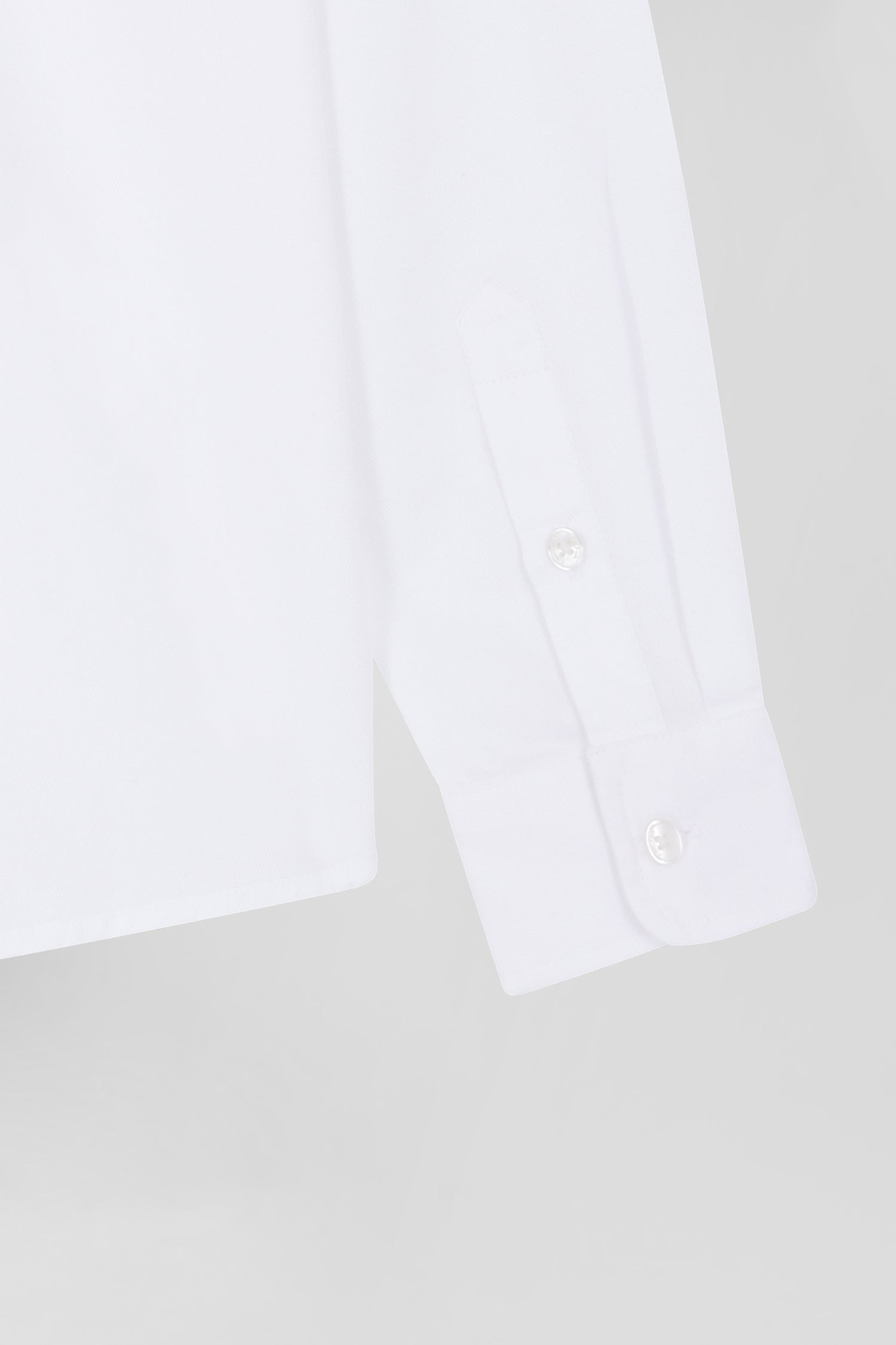 Regular white oxford cotton shirt