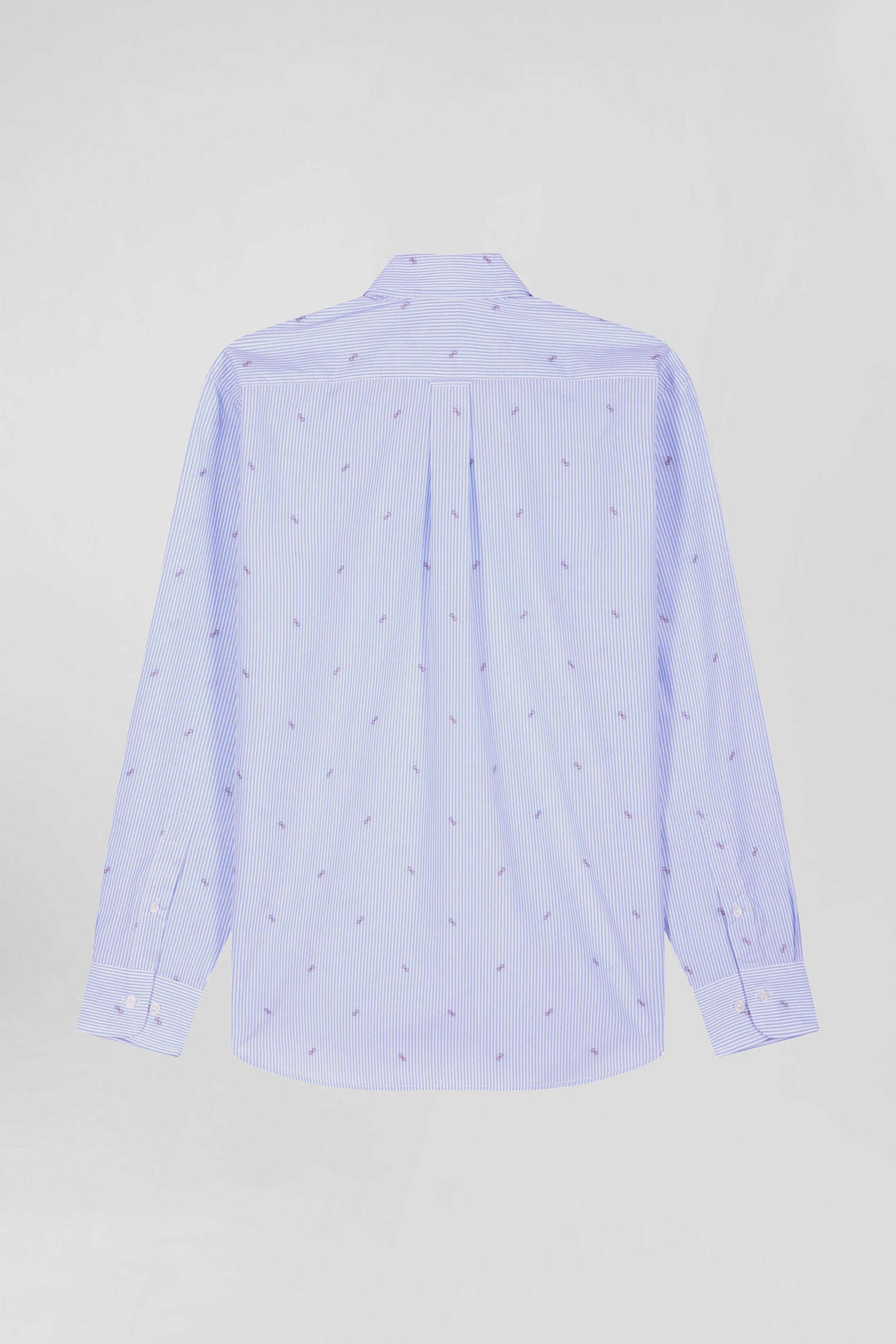 Regular sky blue cotton shirt