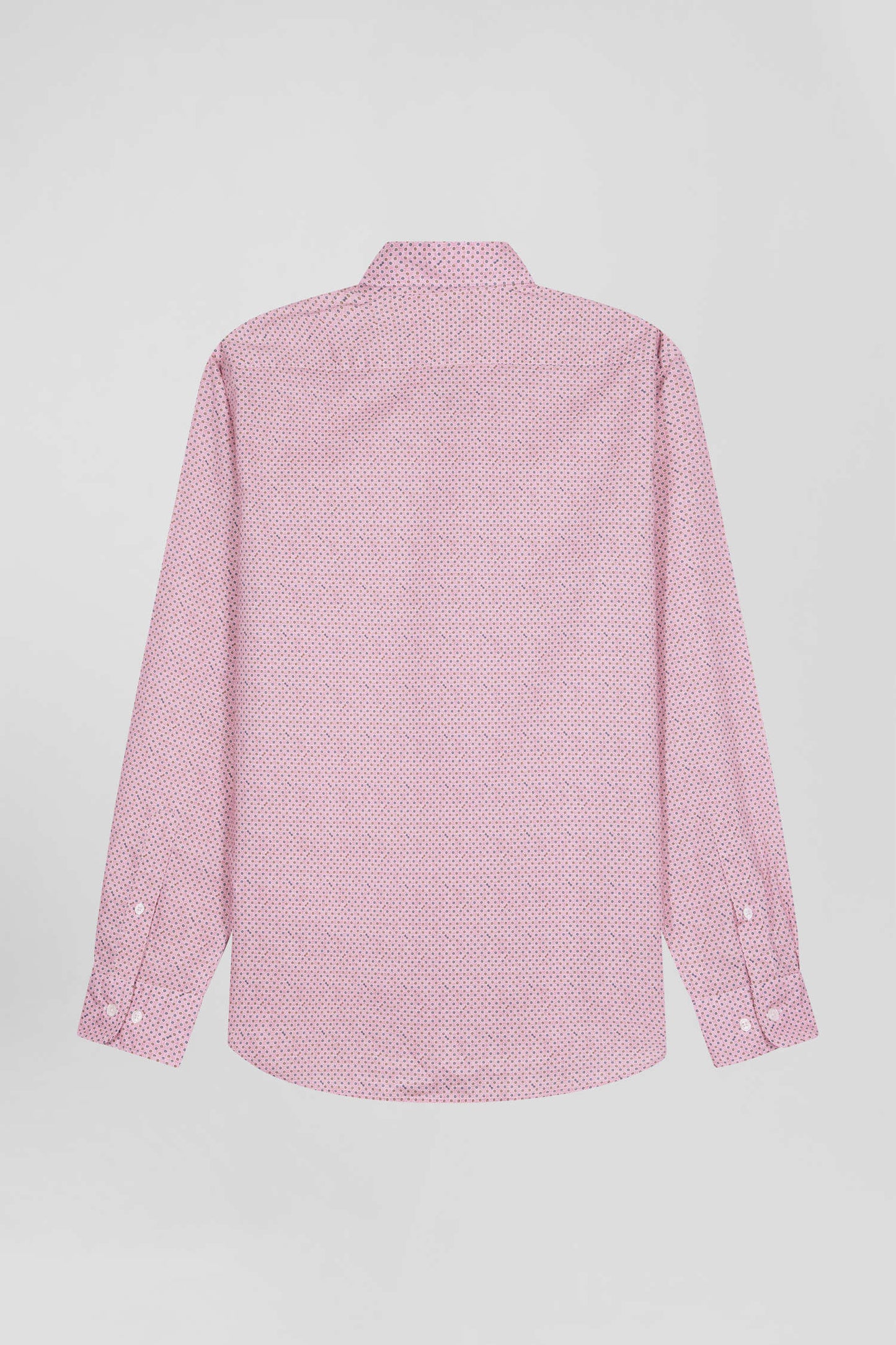 Slim pink cotton shirt