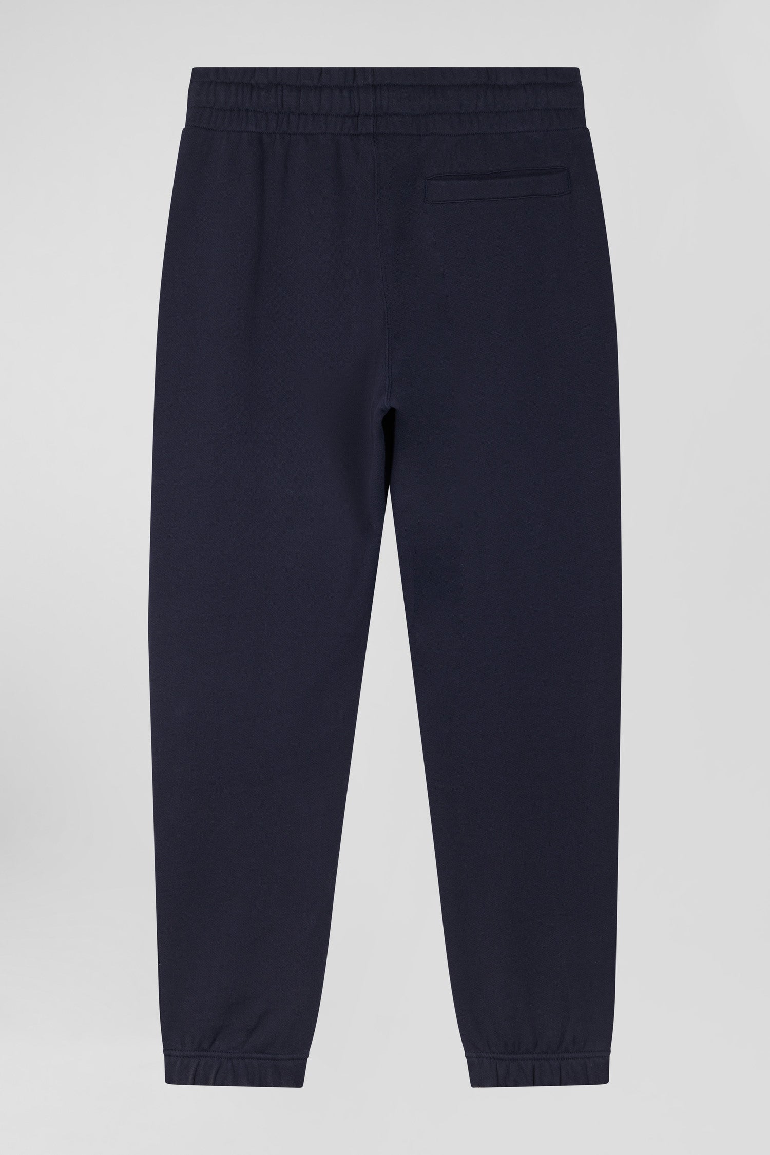 Regular navy blue brushed fleece jogging bottoms