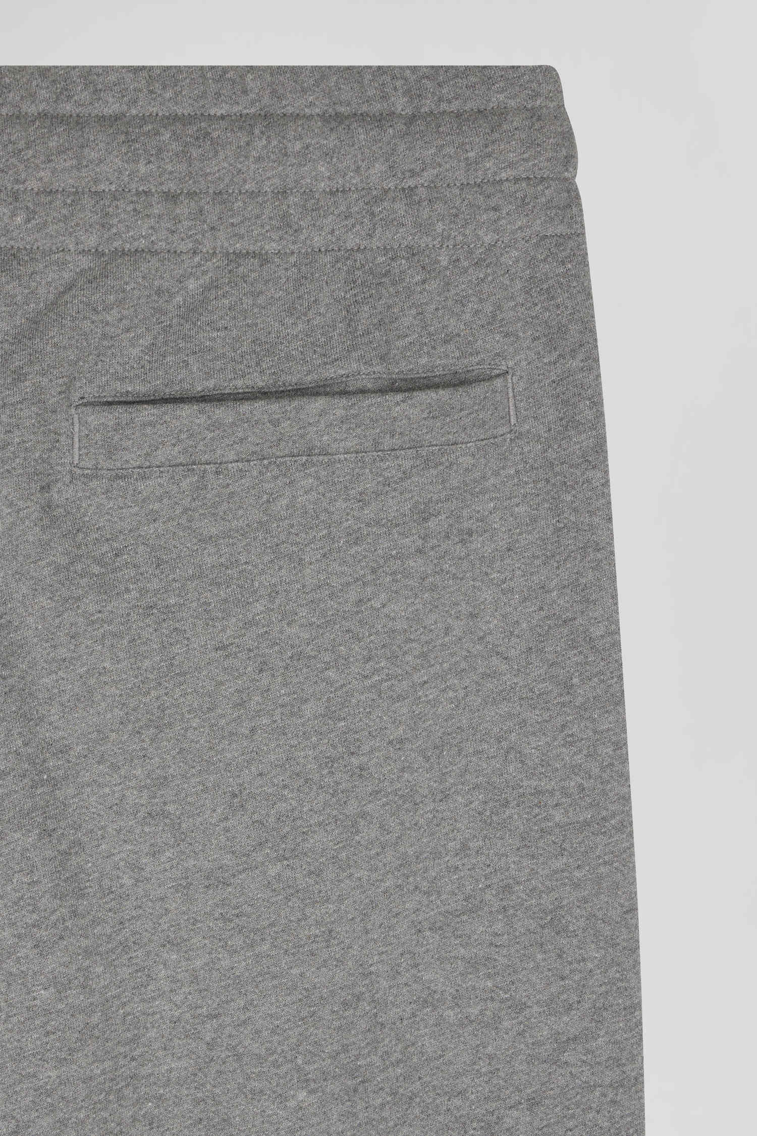 Regular grey brushed fleece jogging bottoms