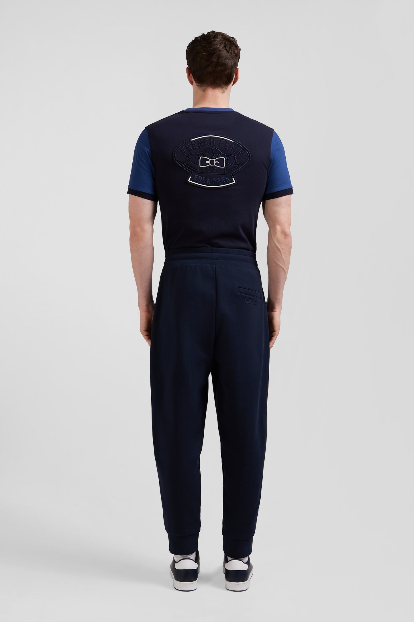 Relax navy blue brushed fleece jogging bottoms