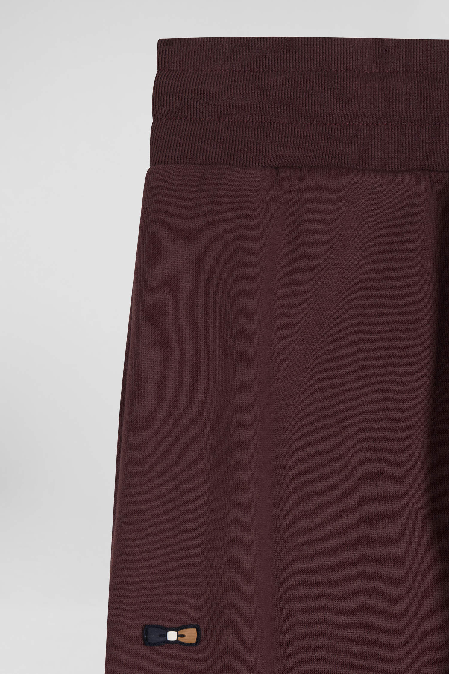 Relax burgundy brushed fleece jogging bottoms