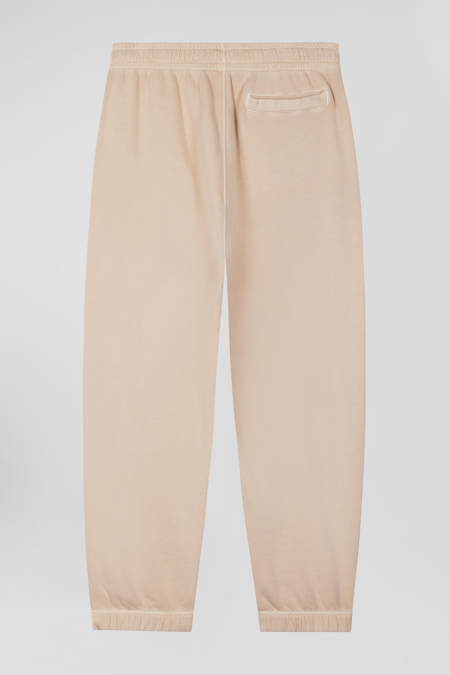 Relax unisex beige brushed cotton fleece jogging bottoms