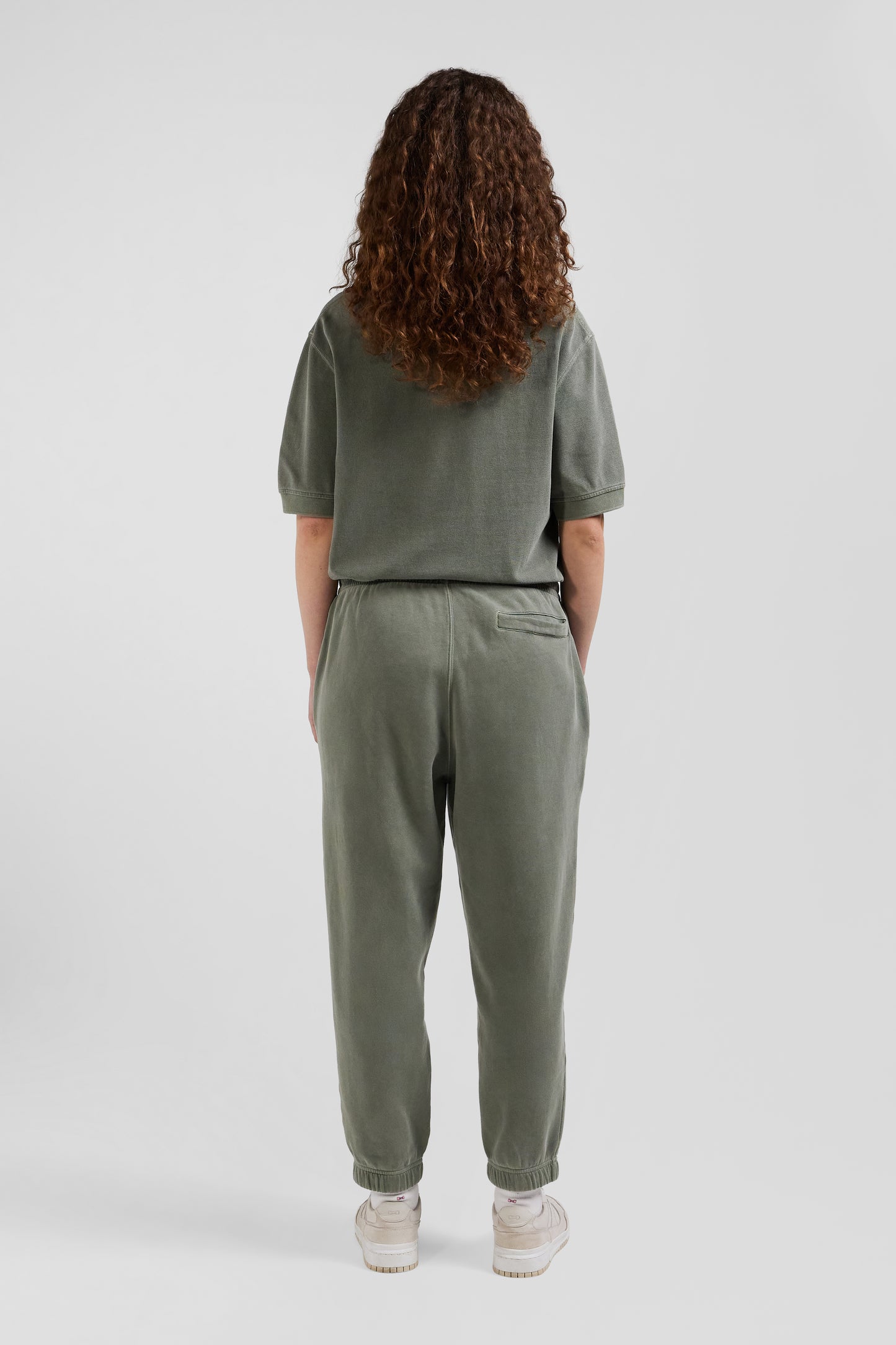 Relax unisex khaki brushed cotton fleece jogging bottoms