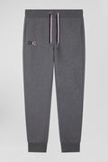 Regular grey brushed cotton fleece jogging bottoms