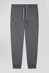 Regular grey brushed cotton fleece jogging bottoms