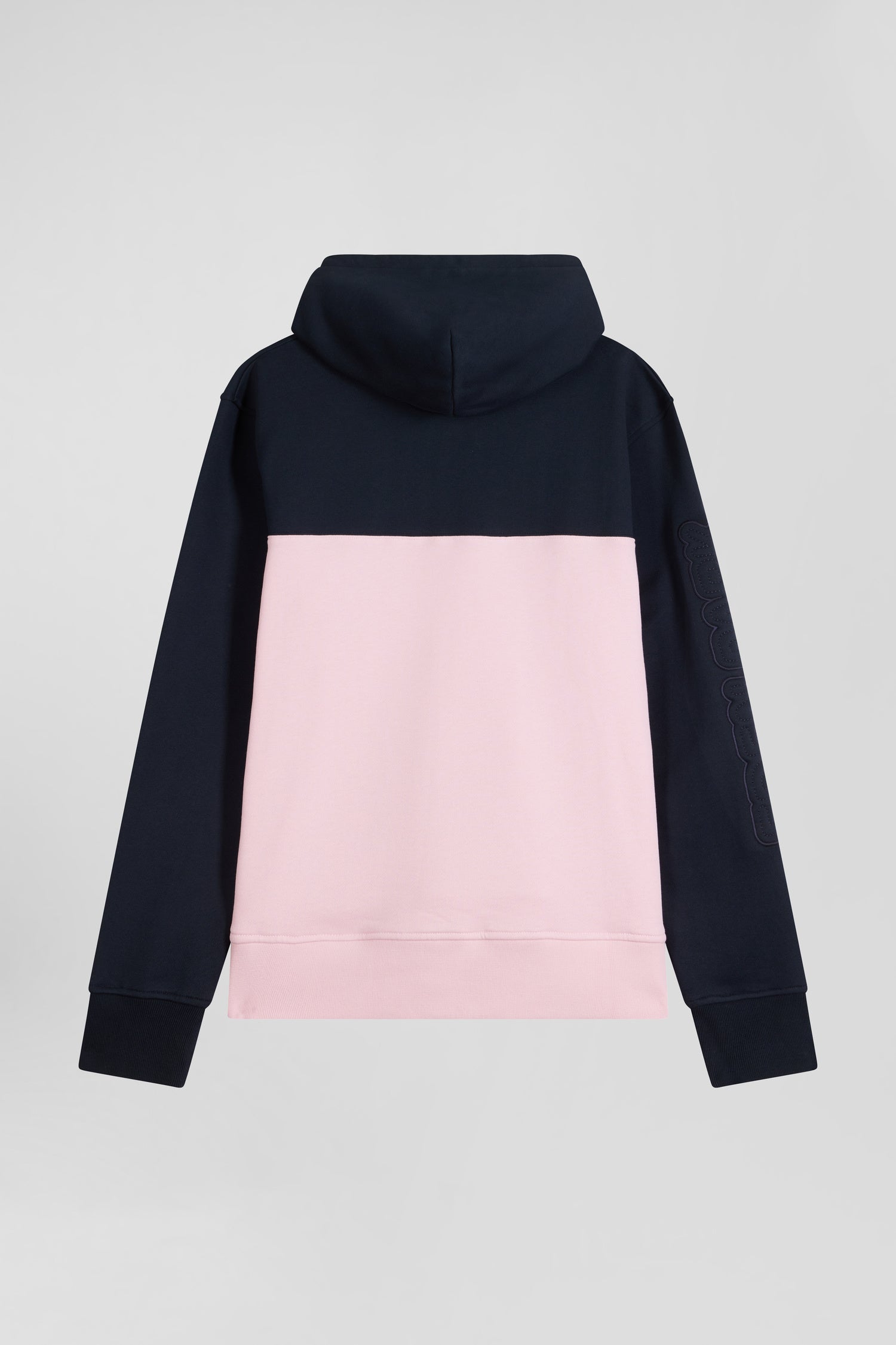 Regular pink cotton hoodie