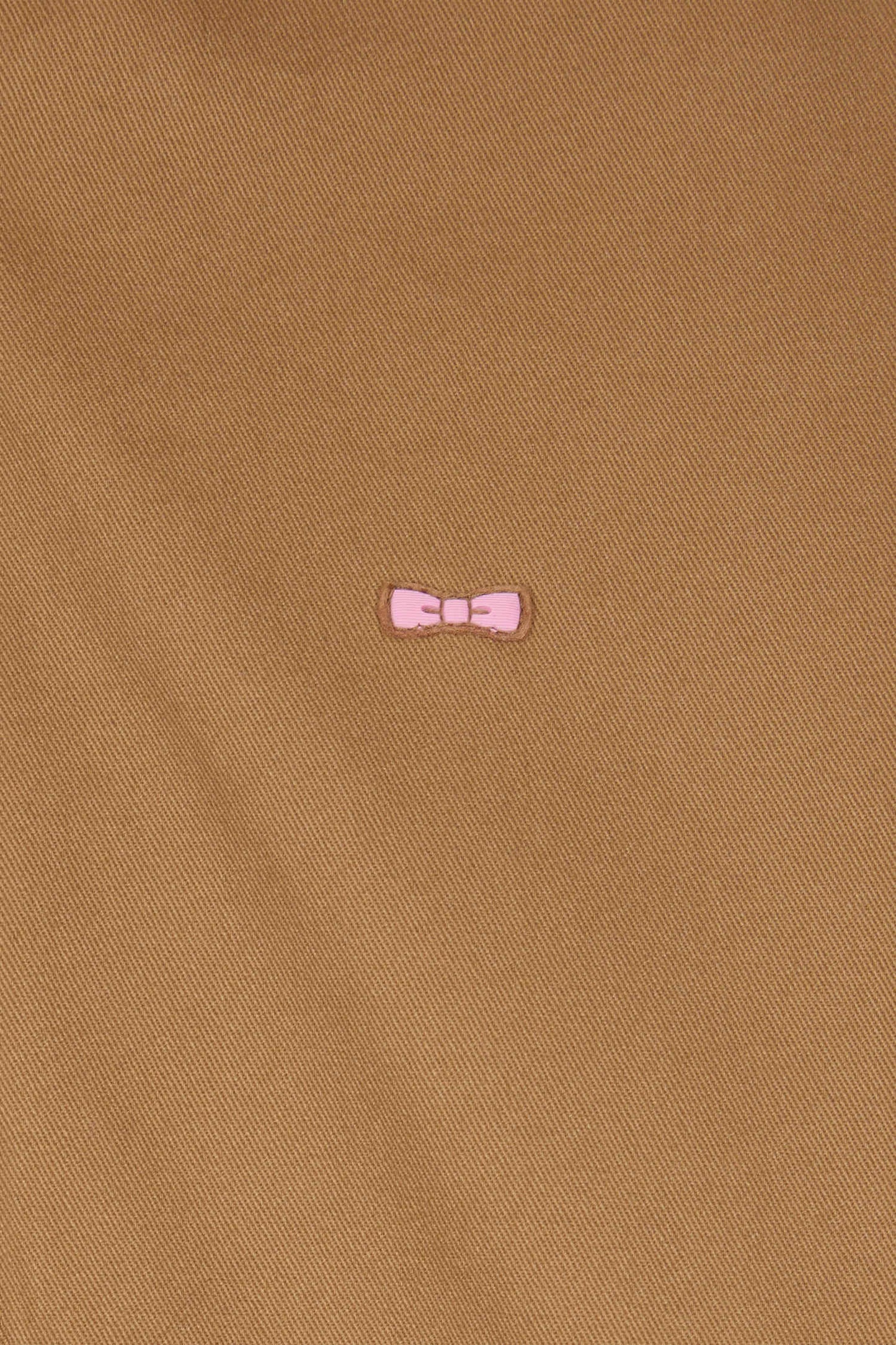 Hooded parka in hazelnut cotton gabardine