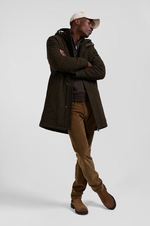 Brown wool parka - Image 3