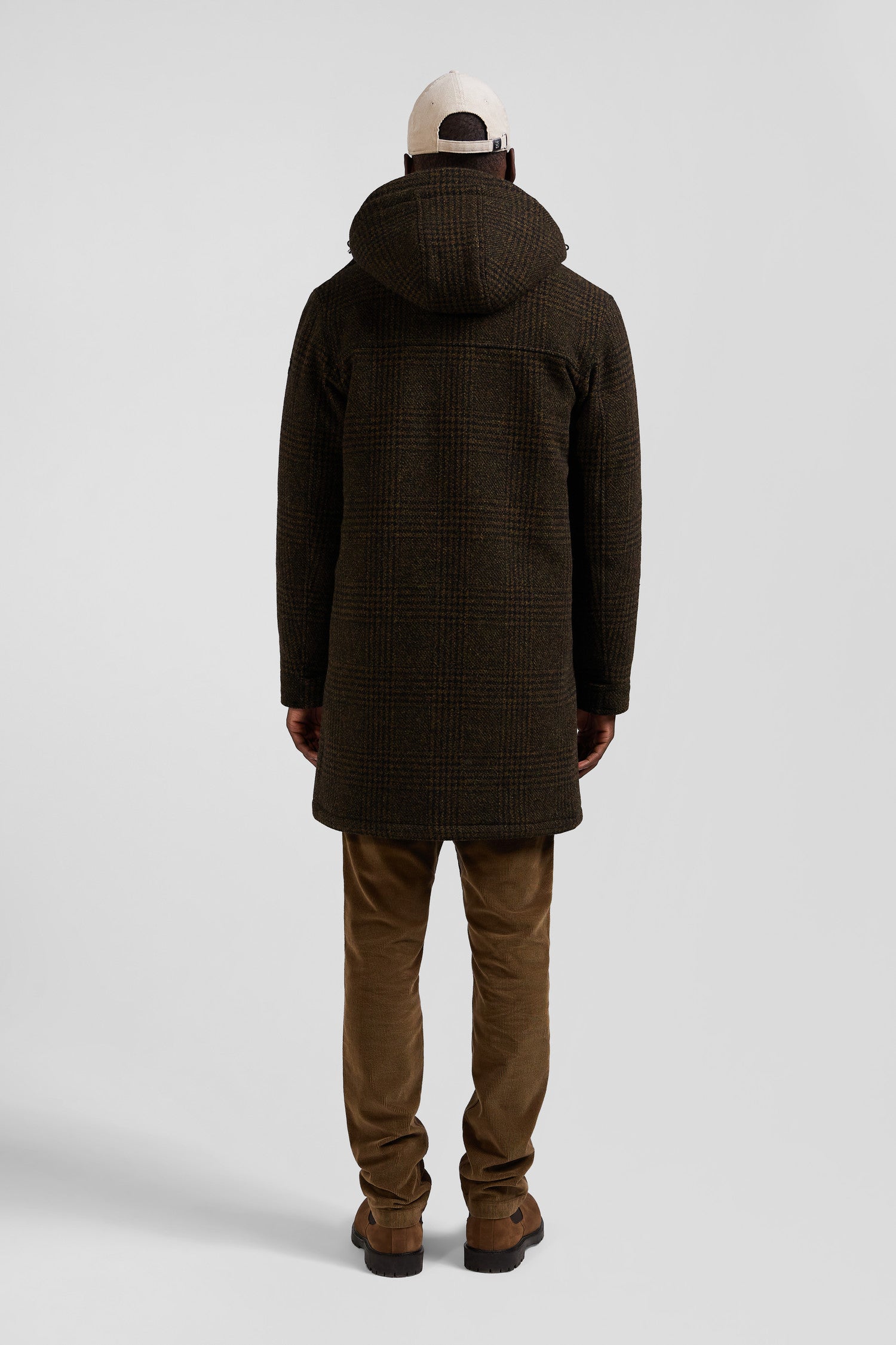 Brown wool parka