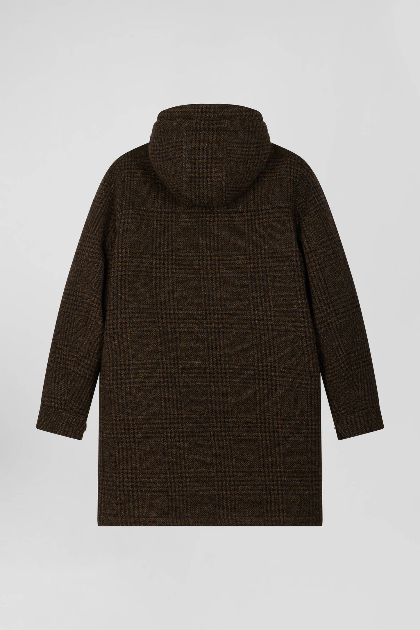 Brown wool parka