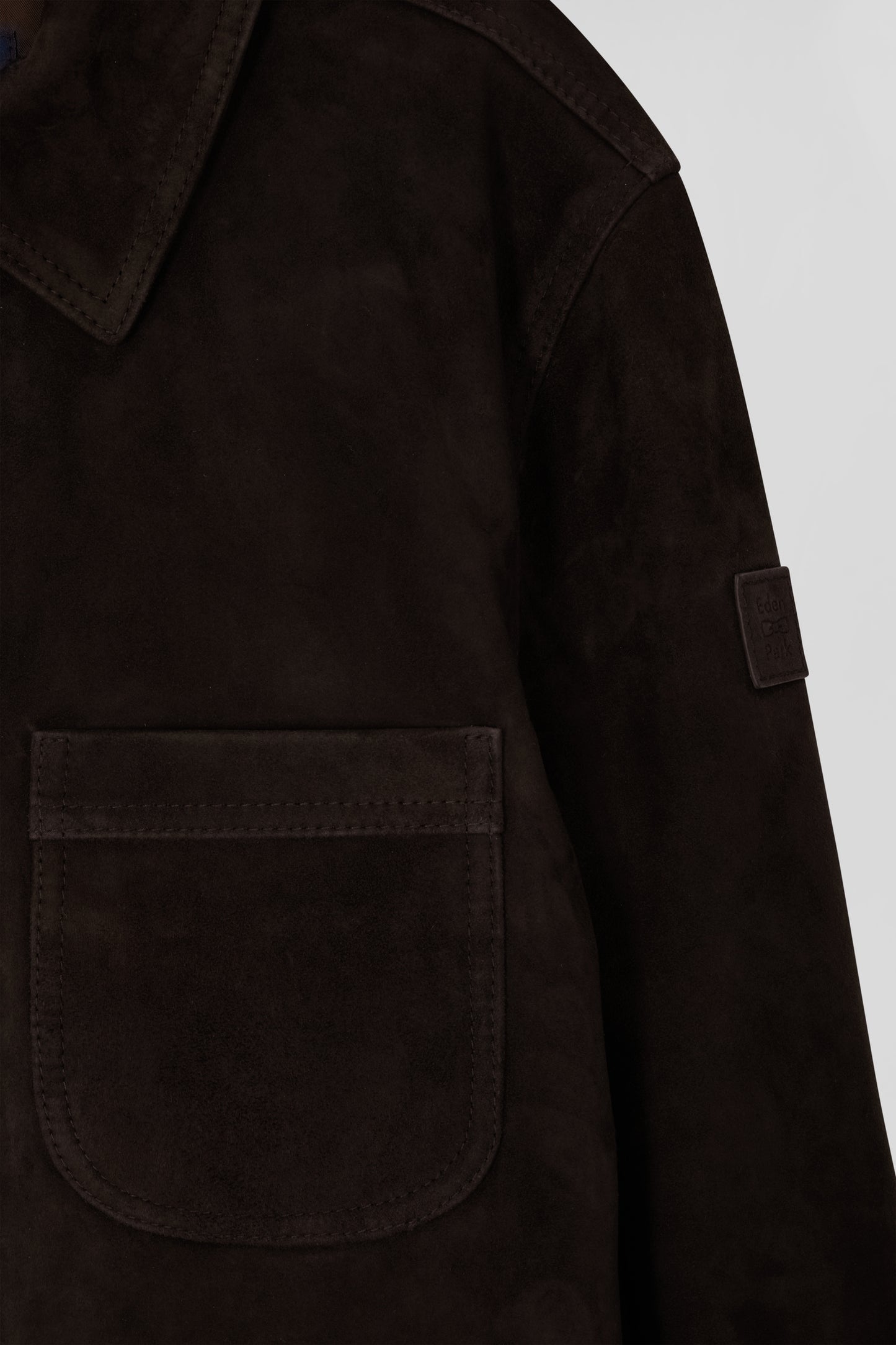 Dark brown Suede Overshirt