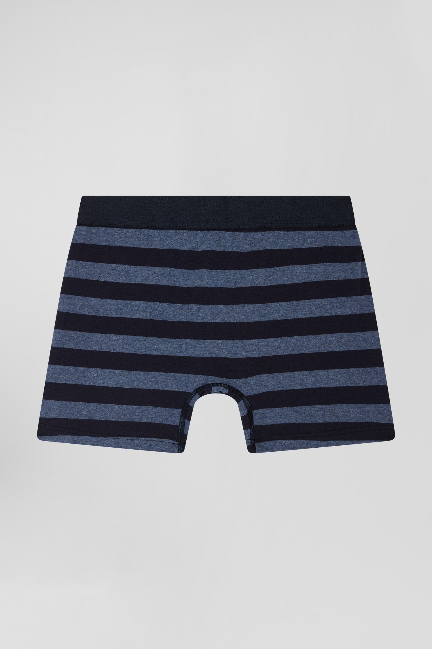 Dark blue striped stretch cotton boxers