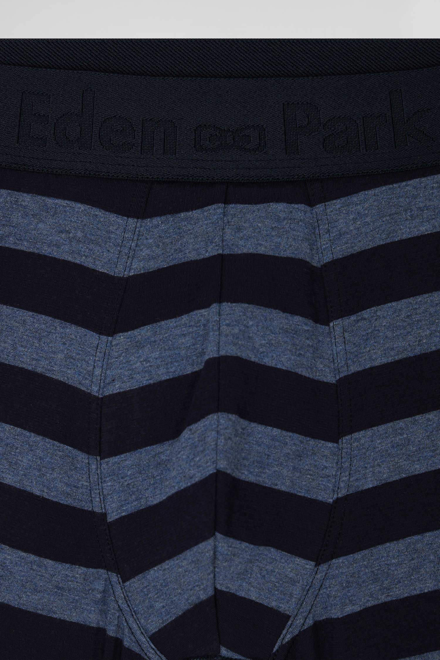 Dark blue striped stretch cotton boxers