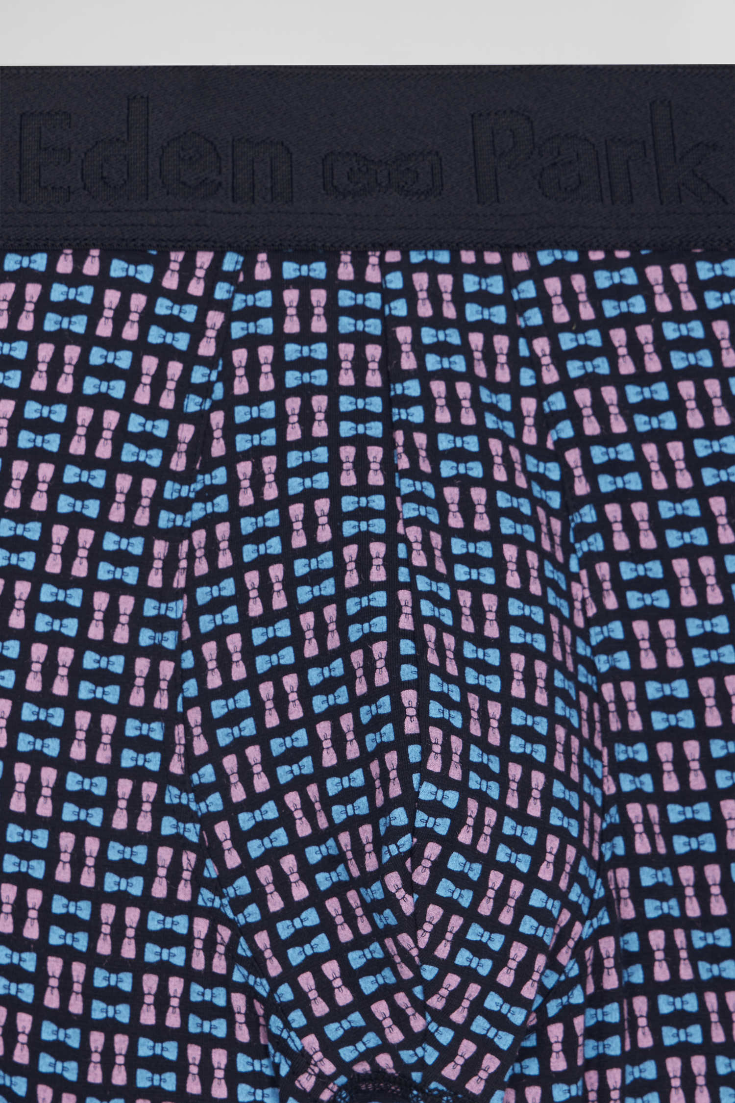 Pink stretch cotton boxers with micro patterns