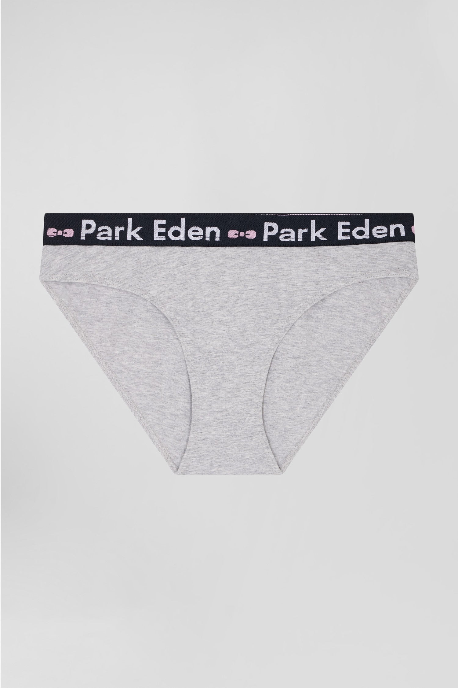 Grey stretch cotton brief