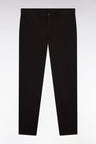 Pantalon chino sans plis en coton stretch marron