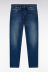Jean 5 poches en denim stretch bleu coupe Regular