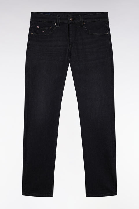 Jean 5 poches en denim stretch mélangé noir coupe Slim - Image 2