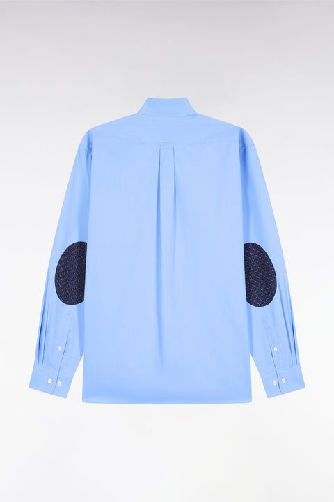 Chemise en coton ciel à coudière imprimées coupe droite - Image 2