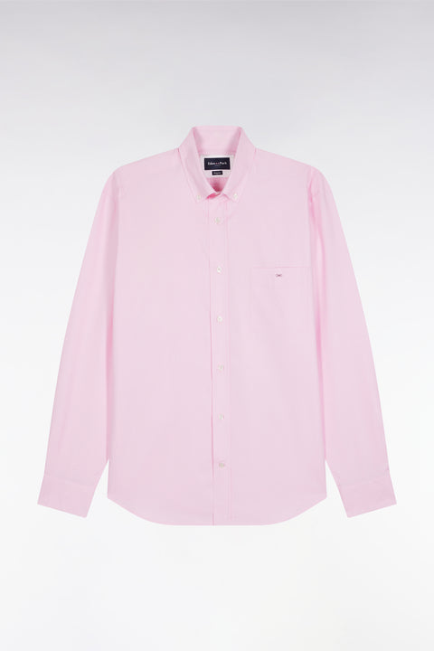 Chemise en coton rose coupe droite - Image 2