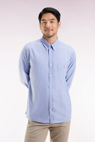 Straight-cut flannel shirt
