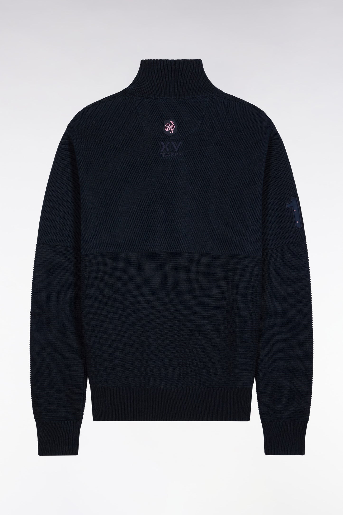 Cardigan zippé XV de France en coton marine