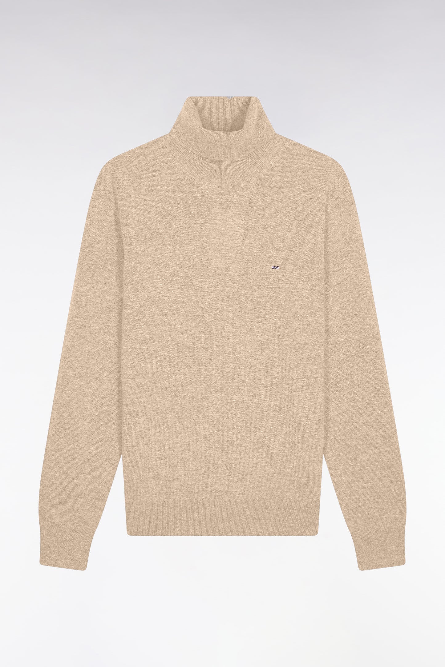 Camel wool and cotton turtleneck sweater - A SHOOTER