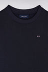 Sweatshirt en molleton coton marine