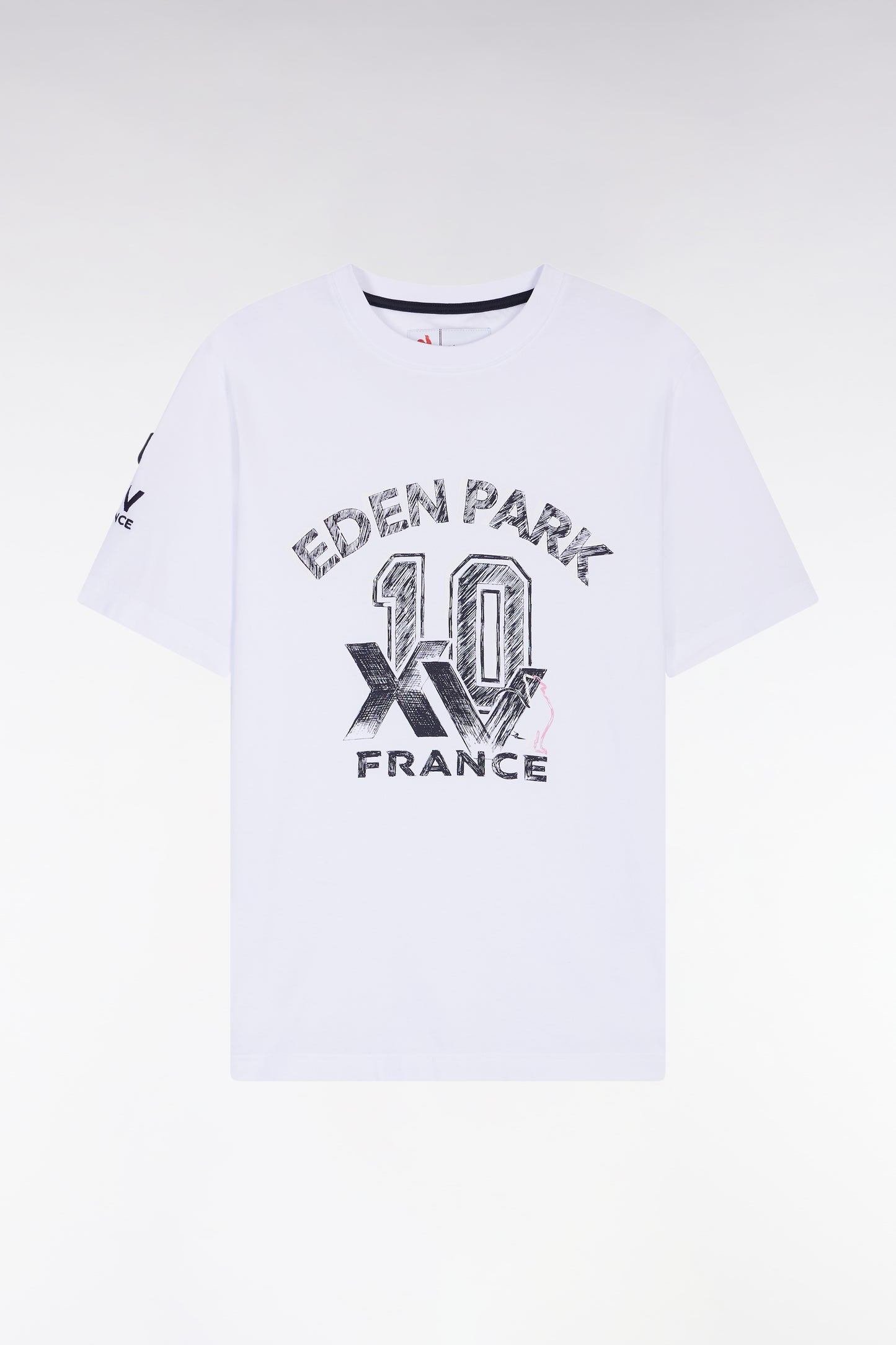 XV de France short-sleeved white T-shirt