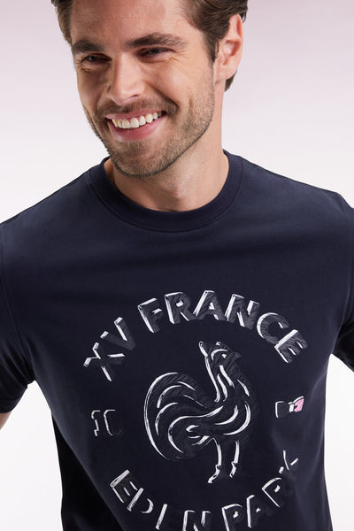 XV de France navy short-sleeved T-shirt