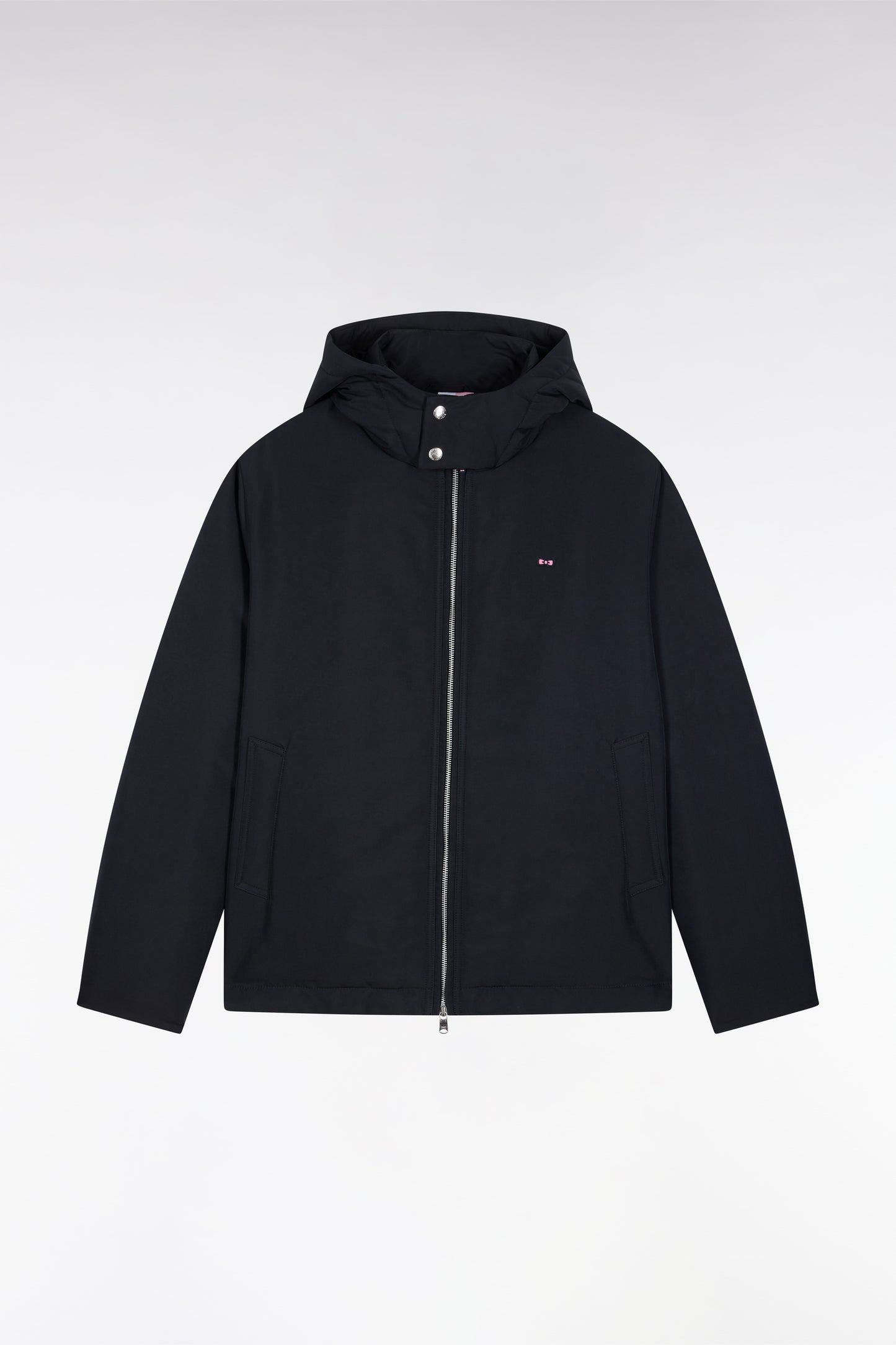 Navy windproof jacket with hood