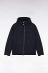 Navy windproof jacket with hood