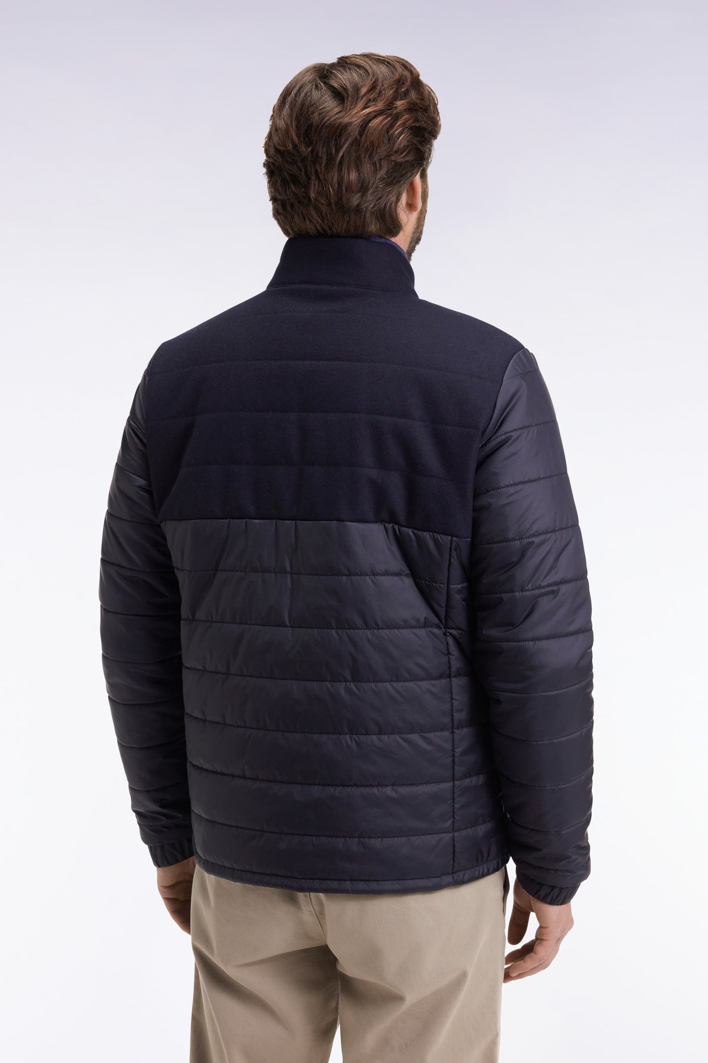 Two-tone navy jacket