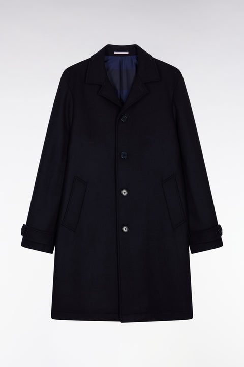 Manteau en laine mélangée marine - Image 2