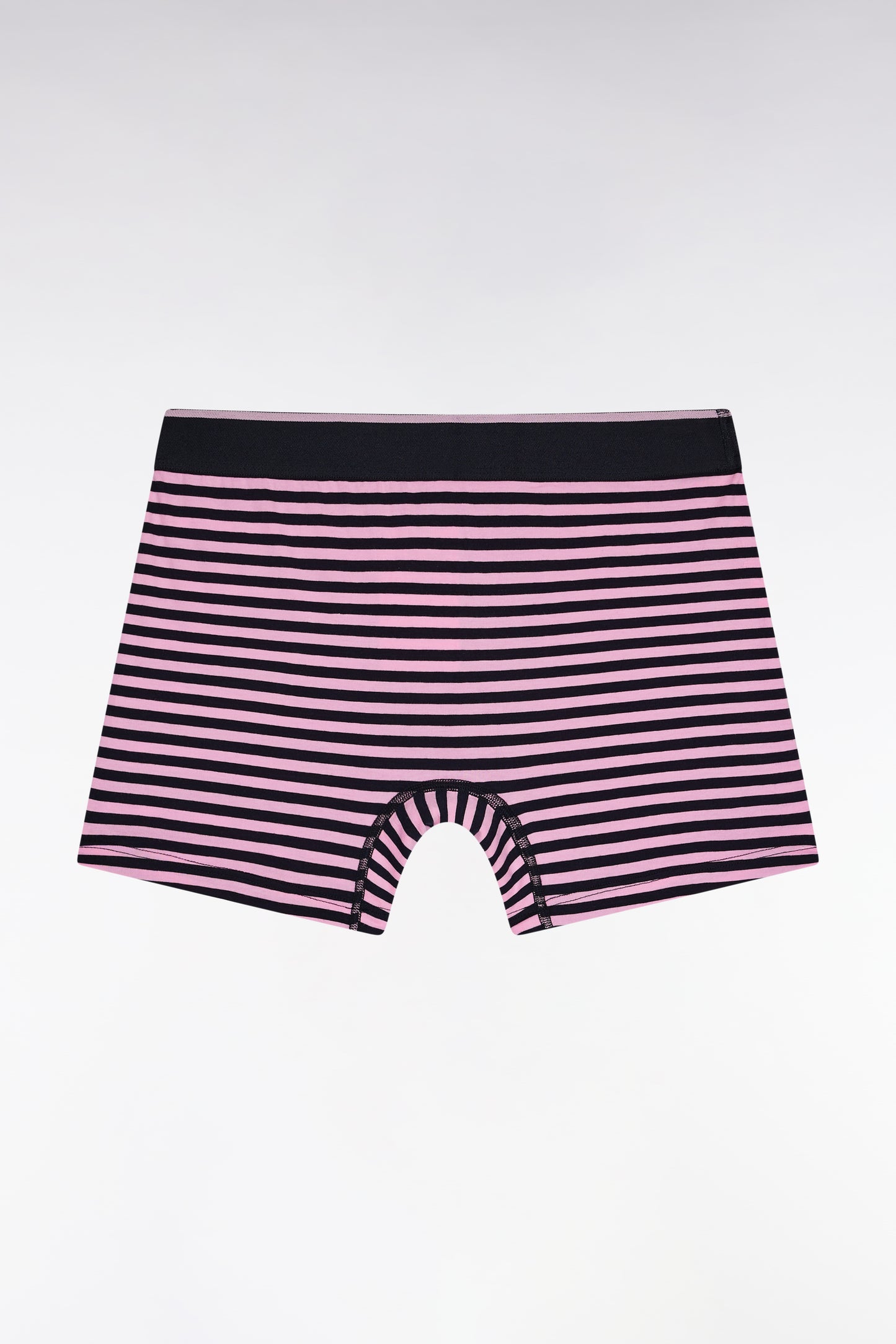 Navy striped cotton jersey boxer shorts