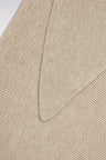 Beige virgin wool and cashmere triangle scarf