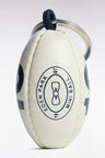 Rubber key ring rugby ball number 10 sky