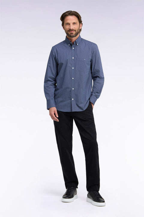 Pantalon chino sans plis en gabardine de coton stretch noir - Image 3